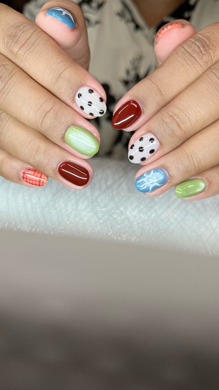 colorful nails